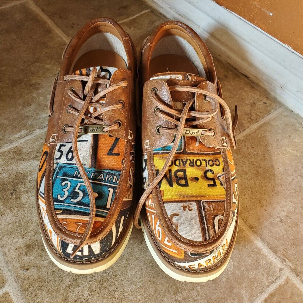 Kkyc Leather Loafers/boat shoes mens size 11